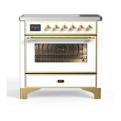ILVE 36" Majestic II Series Electric Induction and Electric Oven Range with 5 Elements - UMI09NS3 - The Home Selection