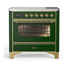 ILVE 36" Majestic II Series Electric Induction and Electric Oven Range with 5 Elements - UMI09NS3 - The Home Selection