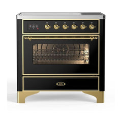 ILVE 36" Majestic II Series Electric Induction and Electric Oven Range with 5 Elements - UMI09NS3 - The Home Selection