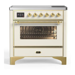 ILVE 36" Majestic II Series Electric Induction and Electric Oven Range with 5 Elements - UMI09NS3 - The Home Selection