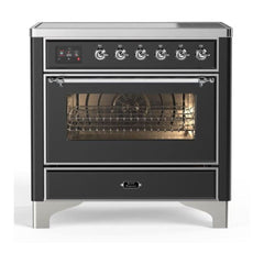ILVE 36" Majestic II Series Electric Induction and Electric Oven Range with 5 Elements - UMI09NS3 - The Home Selection