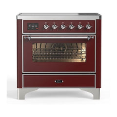 ILVE 36" Majestic II Series Electric Induction and Electric Oven Range with 5 Elements - UMI09NS3 - The Home Selection