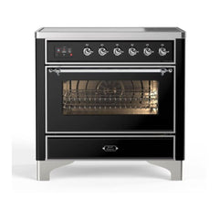 ILVE 36" Majestic II Series Electric Induction and Electric Oven Range with 5 Elements - UMI09NS3 - The Home Selection