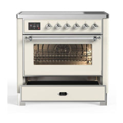 ILVE 36" Majestic II Series Electric Induction and Electric Oven Range with 5 Elements - UMI09NS3 - The Home Selection