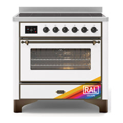 ILVE 36" Majestic II Series Electric Induction and Electric Oven Range with 5 Elements - UMI09NS3 - The Home Selection