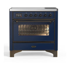 ILVE 36" Majestic II Series Electric Induction and Electric Oven Range with 5 Elements - UMI09NS3 - The Home Selection
