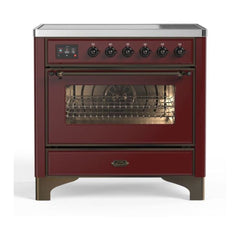 ILVE 36" Majestic II Series Electric Induction and Electric Oven Range with 5 Elements - UMI09NS3 - The Home Selection