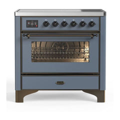 ILVE 36" Majestic II Series Electric Induction and Electric Oven Range with 5 Elements - UMI09NS3 - The Home Selection