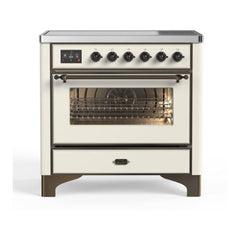 ILVE 36" Majestic II Series Electric Induction and Electric Oven Range with 5 Elements - UMI09NS3 - The Home Selection