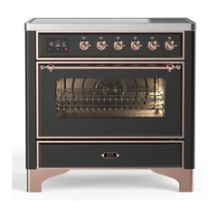 ILVE 36" Majestic II Series Electric Induction and Electric Oven Range with 5 Elements - UMI09NS3 - The Home Selection