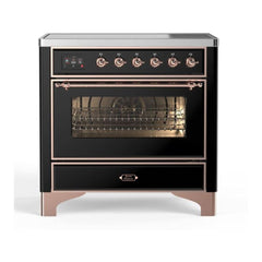 ILVE 36" Majestic II Series Electric Induction and Electric Oven Range with 5 Elements - UMI09NS3 - The Home Selection