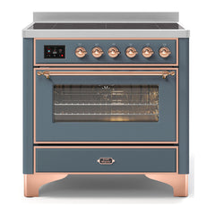 ILVE 36" Majestic II Series Electric Induction and Electric Oven Range with 5 Elements - UMI09NS3 - The Home Selection