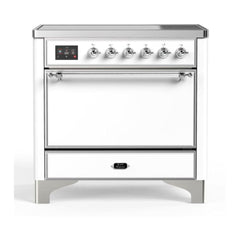 ILVE 36" Majestic II Series Induction Range with 5 Elements 3.5 cu. ft. Oven Capacity TFT Oven Control Display Solid Door - UMI09QNS3 - The Home Selection