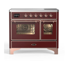 ILVE 40" Majestic II Series Freestanding Electric Double Oven Range with 6 Elements, Triple Glass Cool Door, Convection Oven, TFT Oven Control Display and Child Lock - UMDI10 - The Home Selection