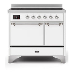 ILVE 40" Majestic II Series Induction Range with 6 Elements Dual Ovens TFT Control Display Solid Oven Door - UMDI10QNS3 - The Home Selection
