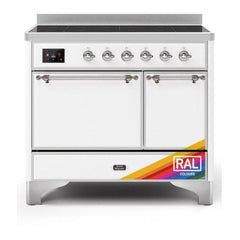 ILVE 40" Majestic II Series Induction Range with 6 Elements Dual Ovens TFT Control Display Solid Oven Door - UMDI10QNS3 - The Home Selection