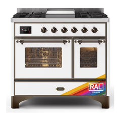 ILVE 40" Majestic II Series Natural Gas/ Propane Gas Burner and Electric Oven with 6 Sealed Burners - UMD10FD - The Home Selection