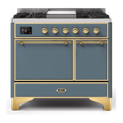 ILVE 40" Majestic II Series Natural/ Propane Gas Burner and Electric Oven Range with 6 Sealed Burners - UMD10FDQN - The Home Selection