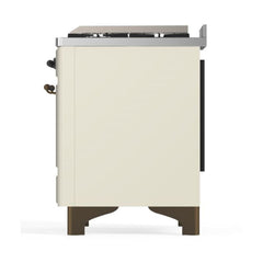 ILVE Majestic II 60 inch Triple Glass Door Dual Fuel Range with 9 Burners, Griddle - UM15FDNS3 - The Home Selection