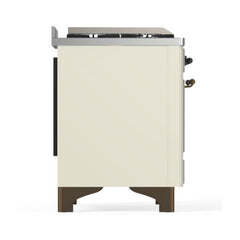 ILVE Majestic II 60 inch Triple Glass Door Dual Fuel Range with 9 Burners, Griddle - UM15FDNS3 - The Home Selection