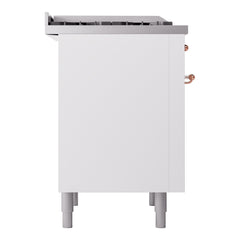 ILVE Nostalgie II 36 inch Dual Fuel Range with 6 Burners and Griddle Triple Glass Door - UP36FNMP - The Home Selection