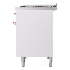 ILVE Nostalgie II 40 inch Dual Fuel Range with Double Ovens, 6 Burners and Griddle Triple Glass Door - UPD40FNMP - The Home Selection