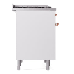 ILVE Nostalgie II 40 inch Dual Fuel Range with Double Ovens, 6 Burners and Griddle Triple Glass Door - UPD40FNMP - The Home Selection