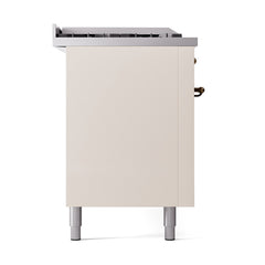 ILVE Nostalgie II 60" Dual Fuel Range – 7 Sealed Burners, Griddle & French Top,Solid Door - UP60FSQNMP - The Home Selection