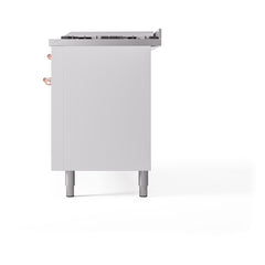 ILVE Nostalgie II 60 Inch Dual Fuel Range – 9 Sealed Burners & Griddle Triple Glass Door - UP60FNMP - The Home Selection