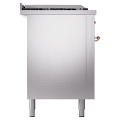 ILVE Nostalgie II 60 Inch Dual Fuel Range with 7 Sealed Burners, Griddle & French TopTriple Glass Door - UP60FSNMP - The Home Selection