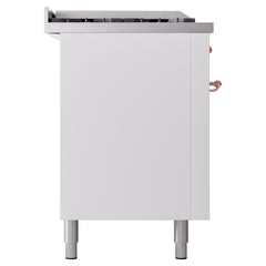 ILVE Nostalgie II 60 Inch Dual Fuel Range with 7 Sealed Burners, Griddle & French TopTriple Glass Door - UP60FSNMP - The Home Selection