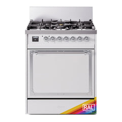 ILVE Nostalgie II Noblesse 30 Inch Dual Fuel Range with 5 Burners and Solid Door - UN30QNMP - The Home Selection