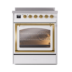 ILVE Nostalgie II Noblesse 30 inch Induction Range with 4 Elements - UNI304 - The Home Selection