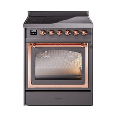 ILVE Nostalgie II Noblesse 30 inch Induction Range with 4 Elements - UNI304 - The Home Selection