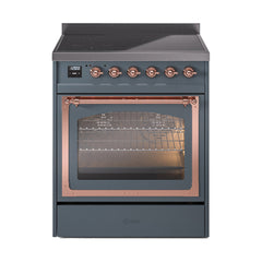 ILVE Nostalgie II Noblesse 30 inch Induction Range with 4 Elements - UNI304 - The Home Selection