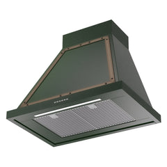 ILVE Nostalgie II Noblesse 30 Inch Wall Mount Range Hood 600 CFM LED Retro Style - UANB30 - The Home Selection