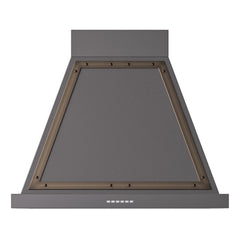 ILVE Nostalgie II Noblesse 30 Inch Wall Mount Range Hood 600 CFM LED Retro Style - UANB30 - The Home Selection