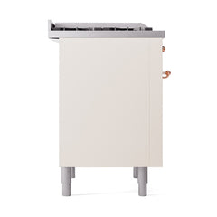 ILVE Nostalgie II Noblesse 36" Dual Fuel Range with 6 Burners and Griddle Solid Door - UN36FQNM - The Home Selection