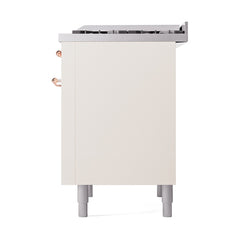 ILVE Nostalgie II Noblesse 36" Dual Fuel Range with 6 Burners and Griddle Solid Door - UN36FQNM - The Home Selection