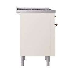 ILVE Nostalgie II Noblesse 36" Dual Fuel Range with 6 Burners and Griddle Solid Door - UN36FQNM - The Home Selection