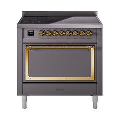 ILVE Nostalgie II Noblesse 36 inch Induction Range with 5 Elements - UNI366 - The Home Selection
