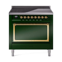 ILVE Nostalgie II Noblesse 36 inch Induction Range with 5 Elements - UNI366 - The Home Selection