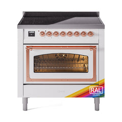 ILVE Nostalgie II Noblesse 36 inch Induction Range with 5 Elements - UNI366 - The Home Selection