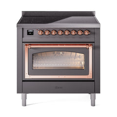 ILVE Nostalgie II Noblesse 36 inch Induction Range with 5 Elements - UNI366 - The Home Selection