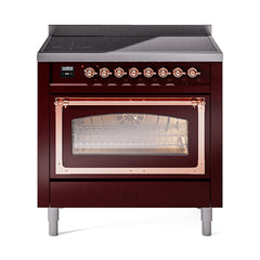 ILVE Nostalgie II Noblesse 36 inch Induction Range with 5 Elements - UNI366 - The Home Selection