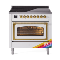 ILVE Nostalgie II Noblesse 36 inch Induction Range with 5 Elements - UNI366 - The Home Selection