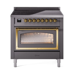 ILVE Nostalgie II Noblesse 36 inch Induction Range with 5 Elements - UNI366 - The Home Selection