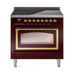 ILVE Nostalgie II Noblesse 36 inch Induction Range with 5 Elements - UNI366 - The Home Selection