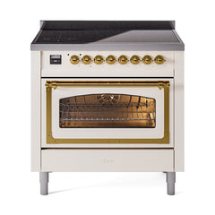 ILVE Nostalgie II Noblesse 36 inch Induction Range with 5 Elements - UNI366 - The Home Selection