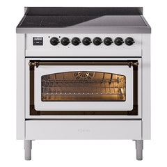 ILVE Nostalgie II Noblesse 36 inch Induction Range with 5 Elements - UNI366 - The Home Selection